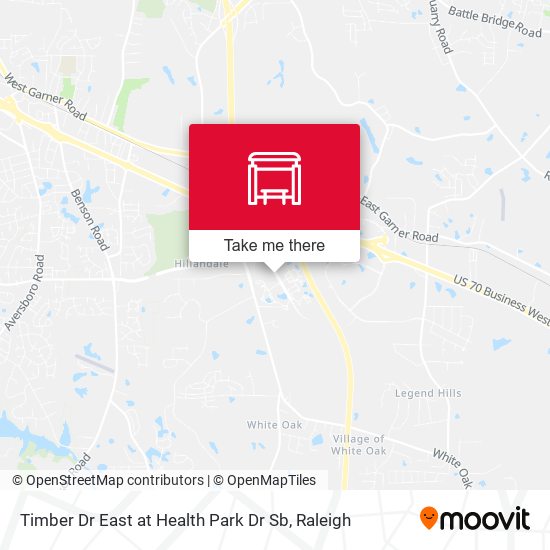 Mapa de Timber Dr East at Health Park Dr Sb