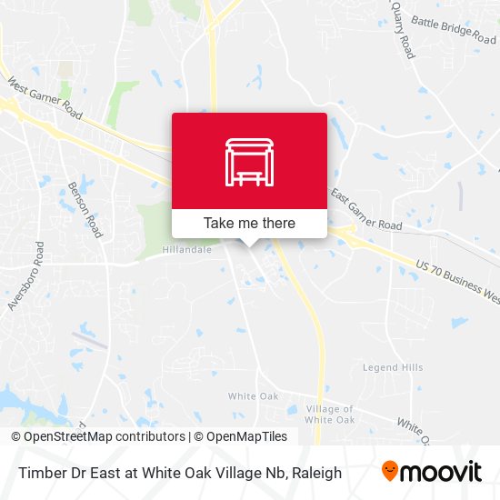 Timber Dr East at White Oak Village Nb map