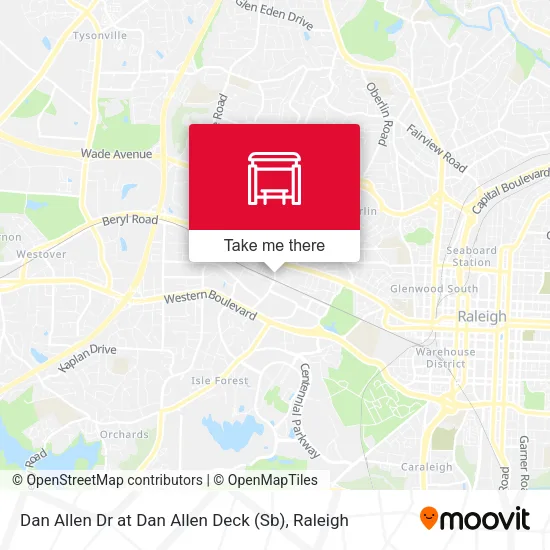 Mapa de Dan Allen Dr at Dan Allen Deck (Sb)