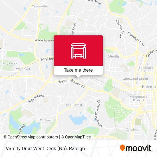 Varsity Dr at West Deck (Nb) map