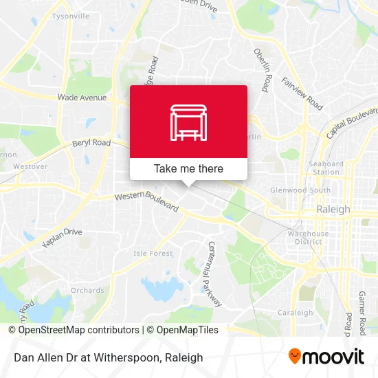 Mapa de Dan Allen Dr at Witherspoon