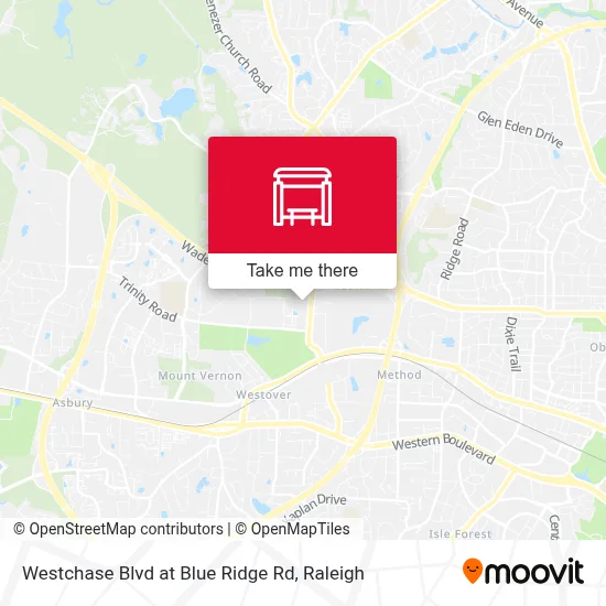 Westchase Blvd at Blue Ridge Rd map