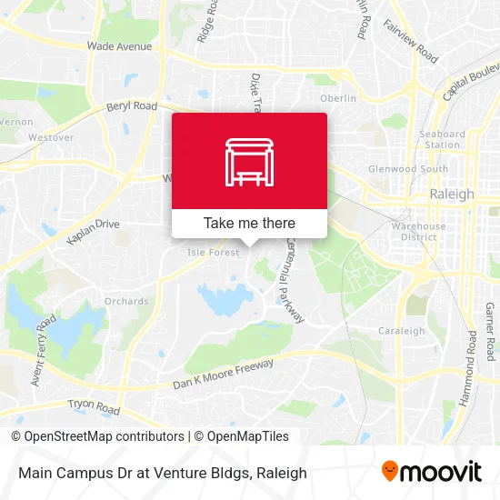 Mapa de Main Campus Dr at Venture Bldgs