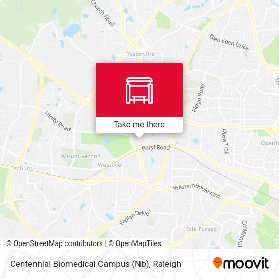Mapa de Centennial Biomedical Campus (Nb)