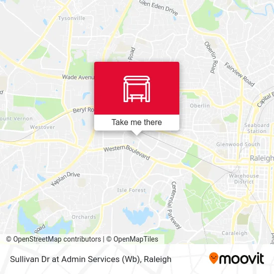 Sullivan Dr at Admin Services (Wb) map
