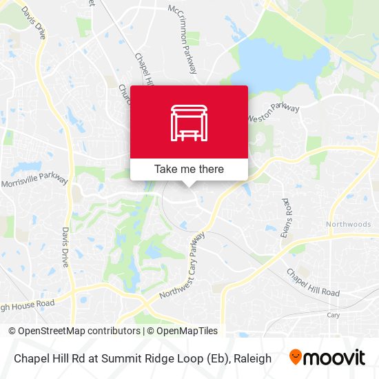 Chapel Hill Rd at Summit Ridge Loop (Eb) map