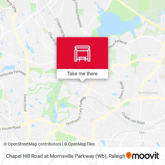 Mapa de Chapel Hill Road at Morrisville Parkway (Wb)