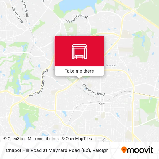 Chapel Hill Road at Maynard Road (Eb) map