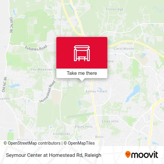 Seymour Center at Homestead Rd map