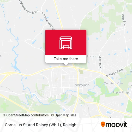 Cornelius St And Rainey (Wb 1) map