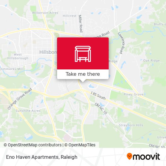 Eno Haven Apartments map