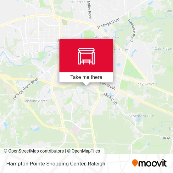 Mapa de Hampton Pointe Shopping Center