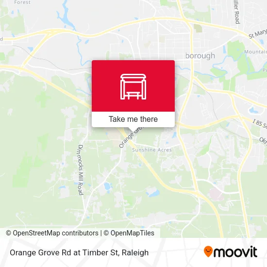 Mapa de Orange Grove Rd at Timber St