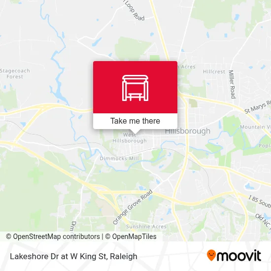 Lakeshore Dr at W King St map