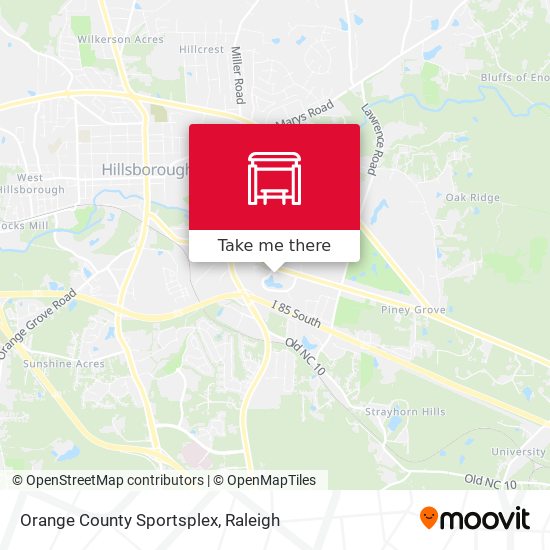 Orange County Sportsplex map