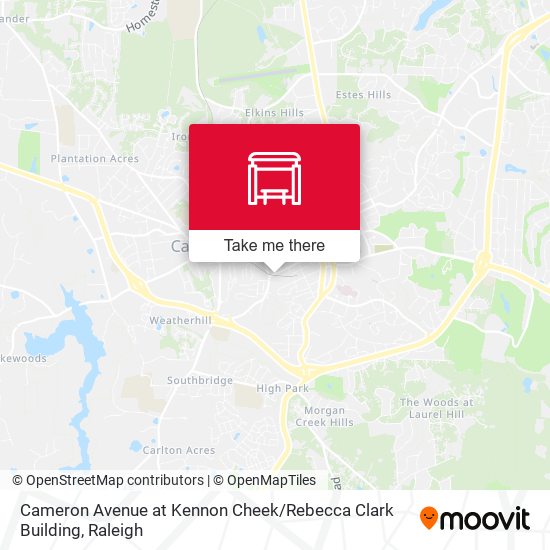 Mapa de Cameron Avenue at Kennon Cheek / Rebecca Clark Building