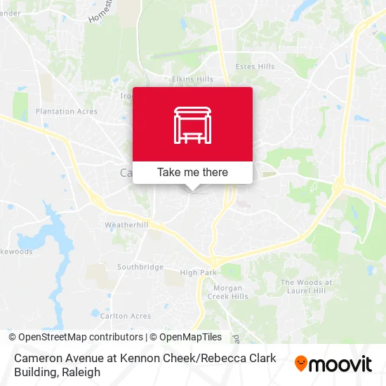 Mapa de Cameron Avenue at Kennon Cheek / Rebecca Clark Building