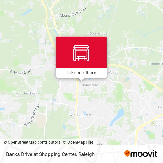 Mapa de Banks Drive at Shopping Center