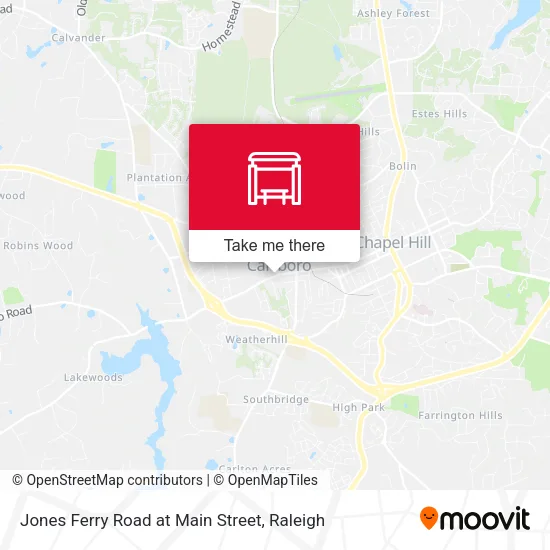 Mapa de Jones Ferry Road at Main Street