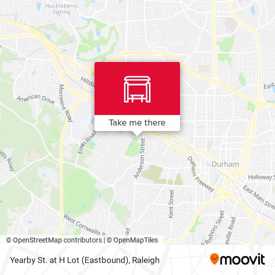 Mapa de Yearby St. at H Lot (Eastbound)