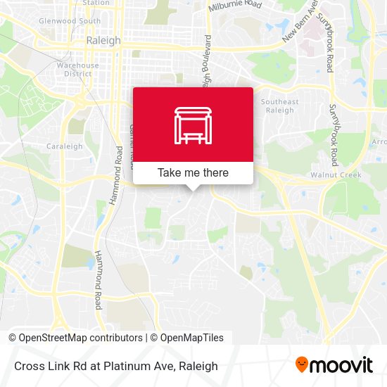 Mapa de Cross Link Rd at Platinum Ave