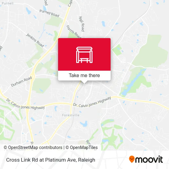 Cross Link Rd at Platinum Ave map