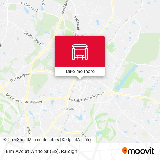 Elm Ave at White St (Eb) map