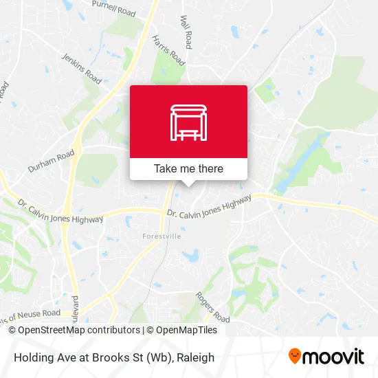 Mapa de Holding Ave at Brooks St (Wb)