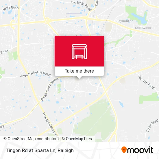 Tingen Rd at Sparta Ln map