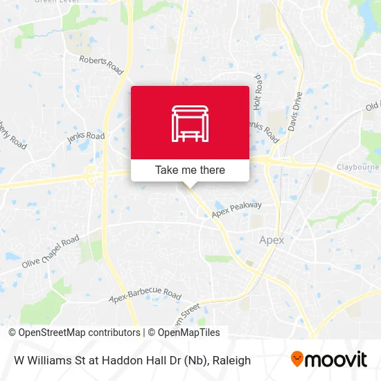 W Williams St at Haddon Hall Dr (Nb) map