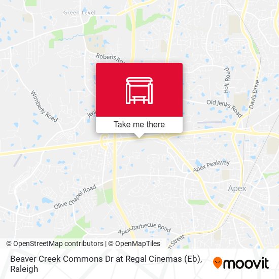 Beaver Creek Commons Dr at Regal Cinemas (Eb) map