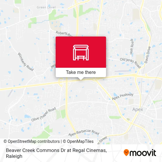 Beaver Creek Commons Dr at Regal Cinemas map