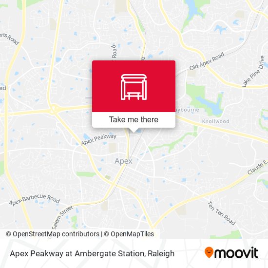 Apex Peakway at Ambergate Station map