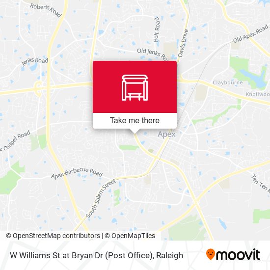 W Williams St at Bryan Dr (Post Office) map