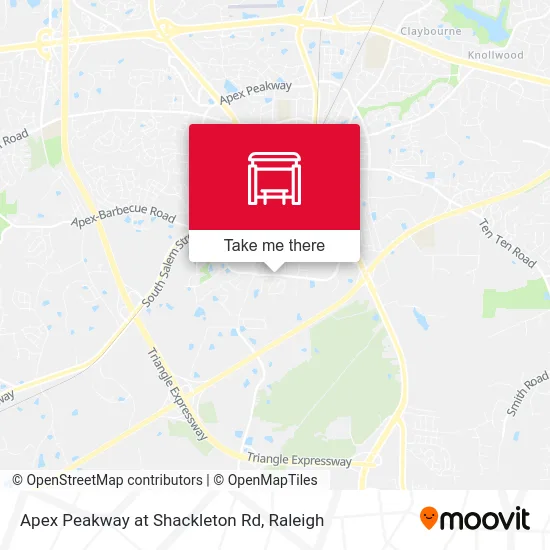 Mapa de Apex Peakway at Shackleton Rd