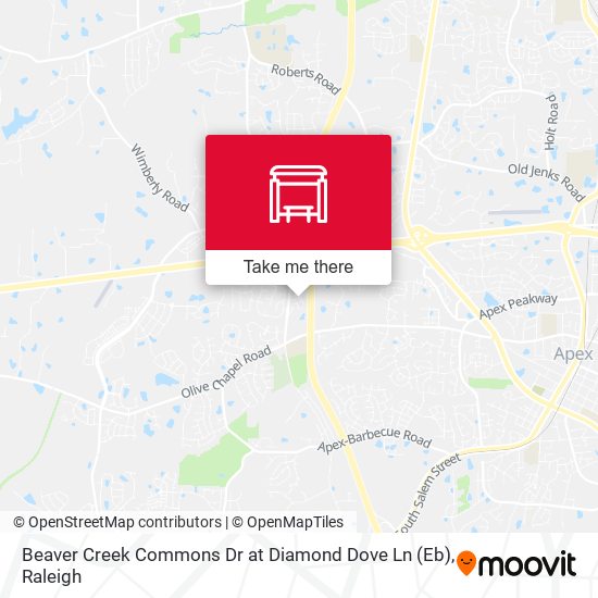Beaver Creek Commons Dr at Diamond Dove Ln (Eb) map