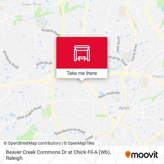 Beaver Creek Commons Dr at Chick-Fil-A (Wb) map