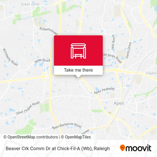 Beaver Crk Comm Dr at Chick-Fil-A (Wb) map