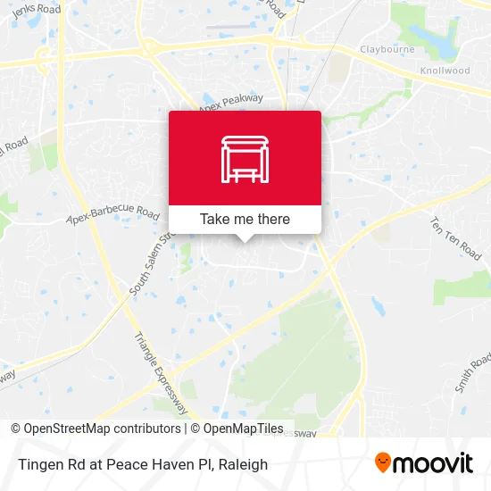 Tingen Rd at Peace Haven Pl map