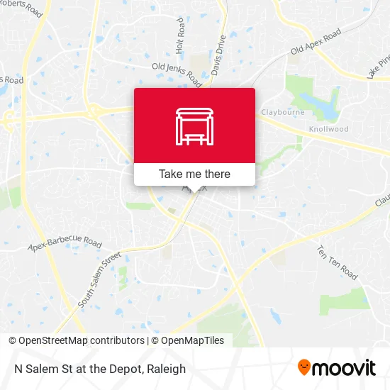 Mapa de N Salem St at the Depot
