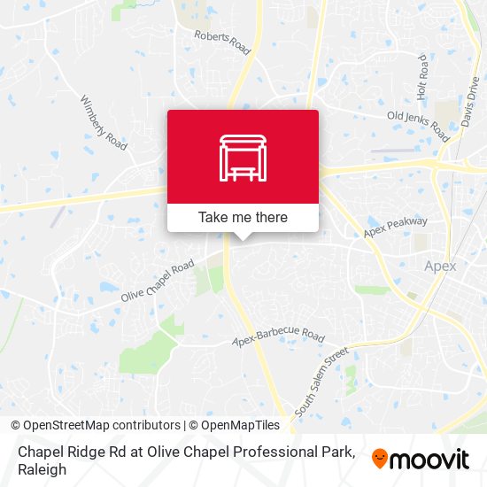 Chapel Ridge Rd at Olive Chapel Professional Park map