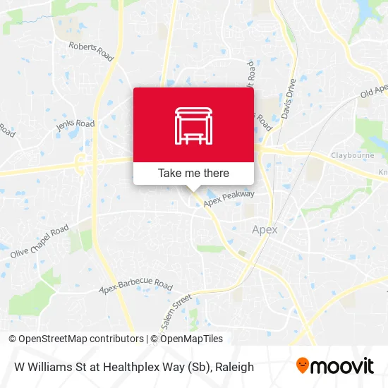 Mapa de W Williams St at Healthplex Way (Sb)