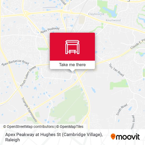 Apex Peakway at Hughes St (Cambridge Village) map