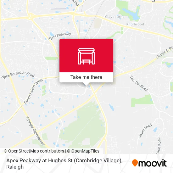 Mapa de Apex Peakway at Hughes St (Cambridge Village)