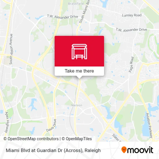 Miami Blvd at Guardian Dr (Across) map