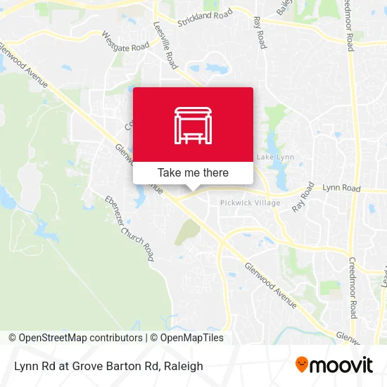 Lynn Rd at Grove Barton Rd map