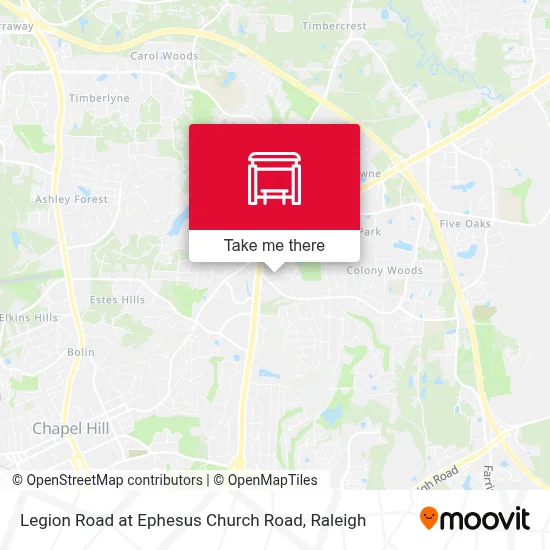 Legion Road at Ephesus Church Road map