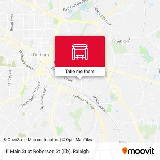 Mapa de E Main St at Roberson St (Eb)