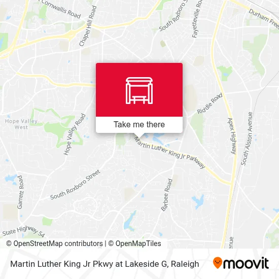 Martin Luther King Jr Pkwy at Lakeside G map