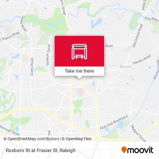 Roxboro St at Frasier St map